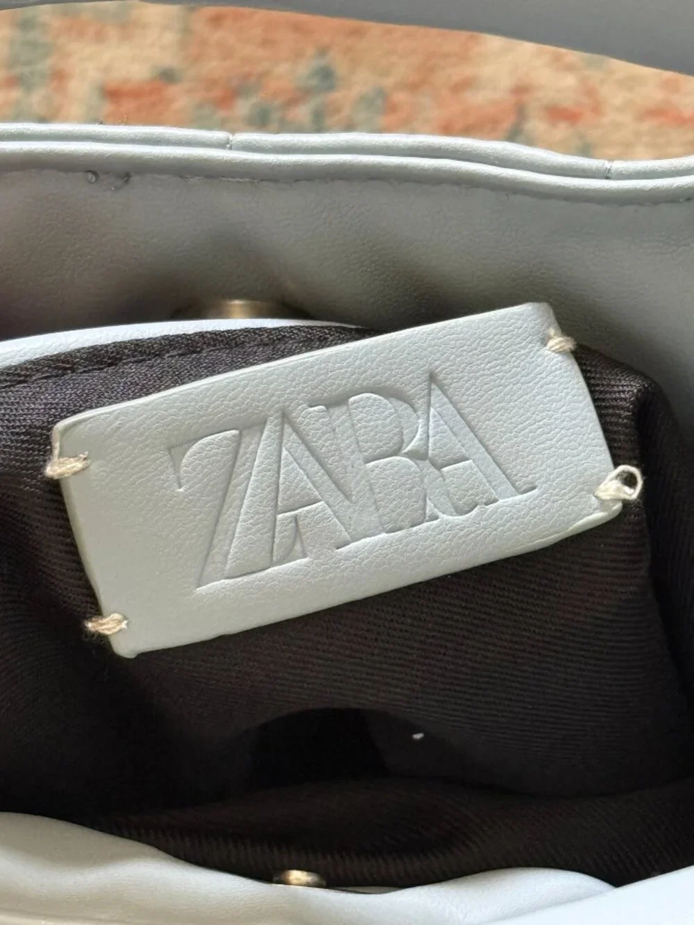 Zara Die Cut Handle Quilted Clutch